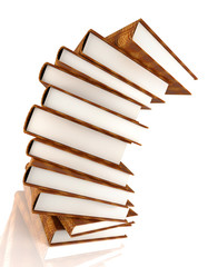 books massive isolated on white