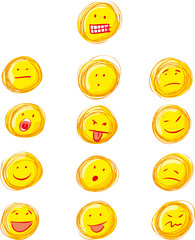 grunge smilies