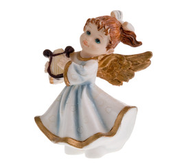 Xmas-tree angel figurine