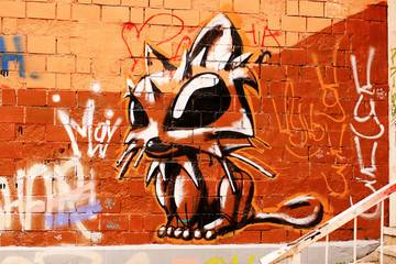 Cat. Graffiti.