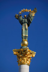 Angel statue, Maydan nezalejnosti, Kiev, Ukraine
