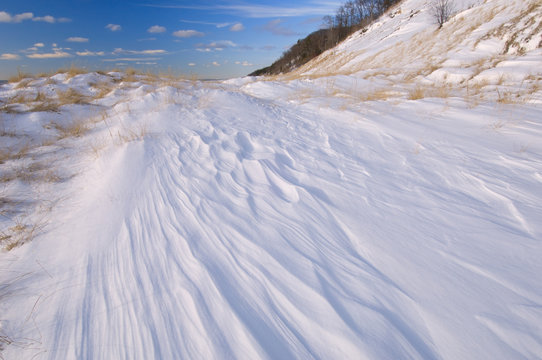 Drifted Snow Lake Michigan