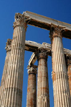 Temple of Zeus pillars, Athens, Greece