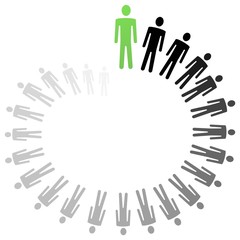 Conceptual illustration of personal growth