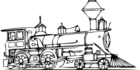 vector train contour