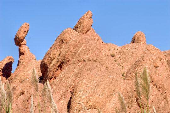 boulders on desert mountain