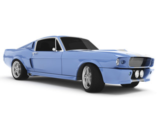 Naklejka na ściany i meble Light-blue Classical Sports Car