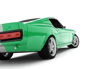 Obraz na płótnie Canvas Green Classical Sports Car