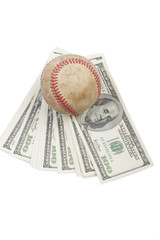 baseball is the ball at the one hundred dollar Banknotes