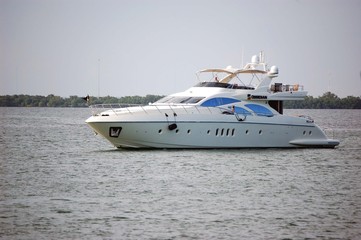 White Luxury Yacht