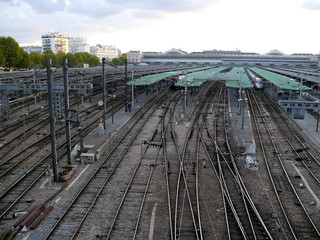 Rails le soir, paris