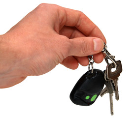 auto keys in hand