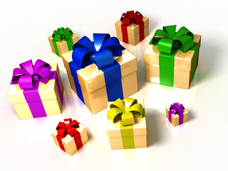 Fototapeta premium gift's isolated on white background