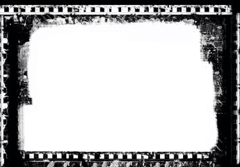 Grunge film frame
