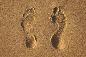 Two footprints