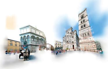 Fototapeta premium The Florence Dome square