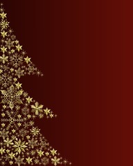 goldener weihnachtsbaum