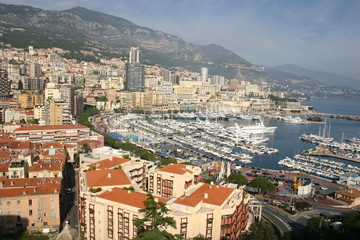 Fototapeta na wymiar Monaco coast view