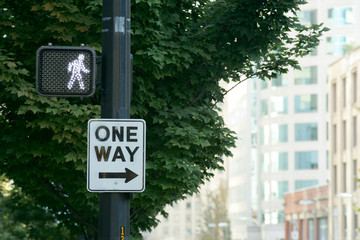 Street crossing sign
