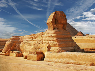 Fototapeta na wymiar Sphinx i Pyramid - 3
