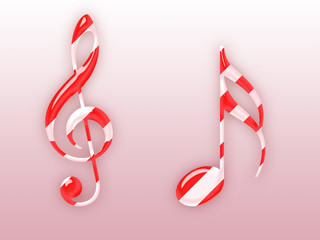 music note with clef