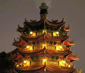 Fototapeta premium Chinese Pagoda by Night