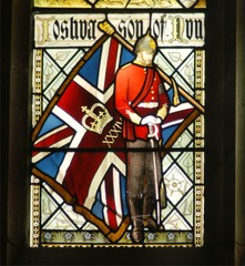 Military Stained Glass Window