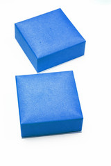 blue boxes on white