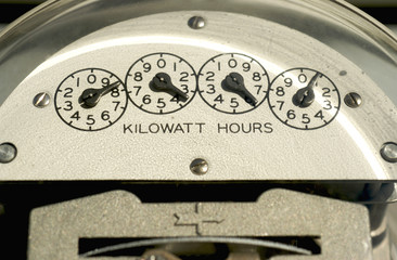 Electric Meter Close-Up