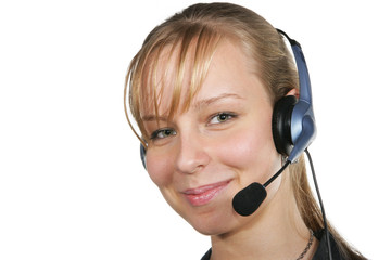 Fototapeta premium Customer service girl