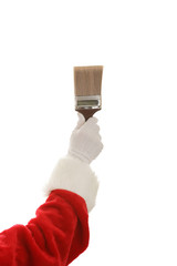 Santa Hand & Paintbrush