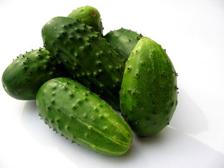 Cucumber  Isolated on white