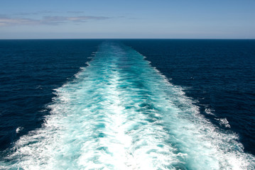 Wake from Cruise Ship