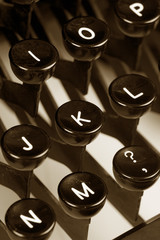 Typewriter keyboard