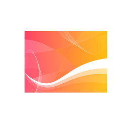 Ornage Background Waves