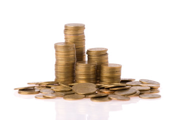 many money coins column