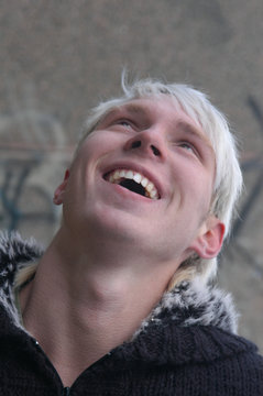 Smiling Blond Man