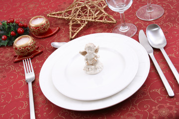 Christmas table setting