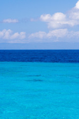 Caribbean sea view in paradise