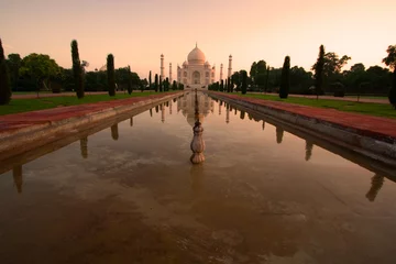 Foto op Plexiglas Taj Mahal sunrise © Tommy Schultz