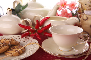 Beauty porcelain pottery