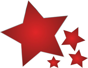 Fototapeta premium Rote Sterne