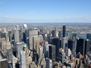 Obraz premium New York Manhattan from the Top of Empire State Buildung
