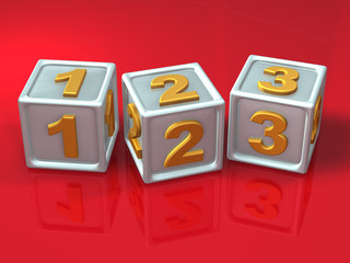 block letters - 3d concept illustration