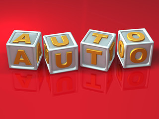 Block letters - 3d concept illustration