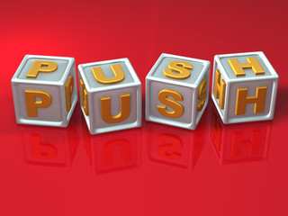 Block letters - 3d concept illustration