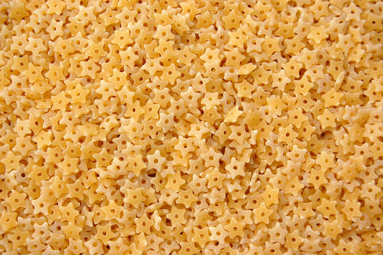 Stelline stars soup pasta food background