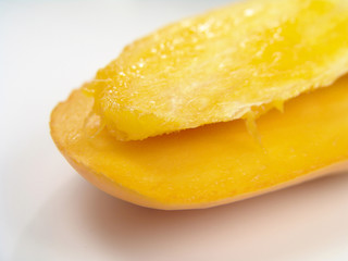 Obraz na płótnie Canvas Champagne Mango Close-up