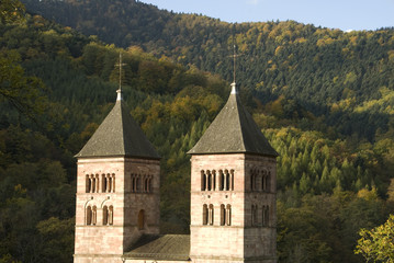 Fototapeta na wymiar Abbaye de Murbach