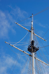 Fototapeta premium Masts on a background sky.